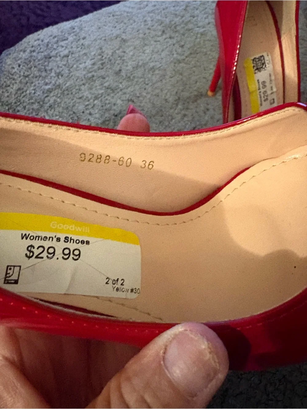 Red Patent Pointed-Toe Pumps - Women's Classic Heel